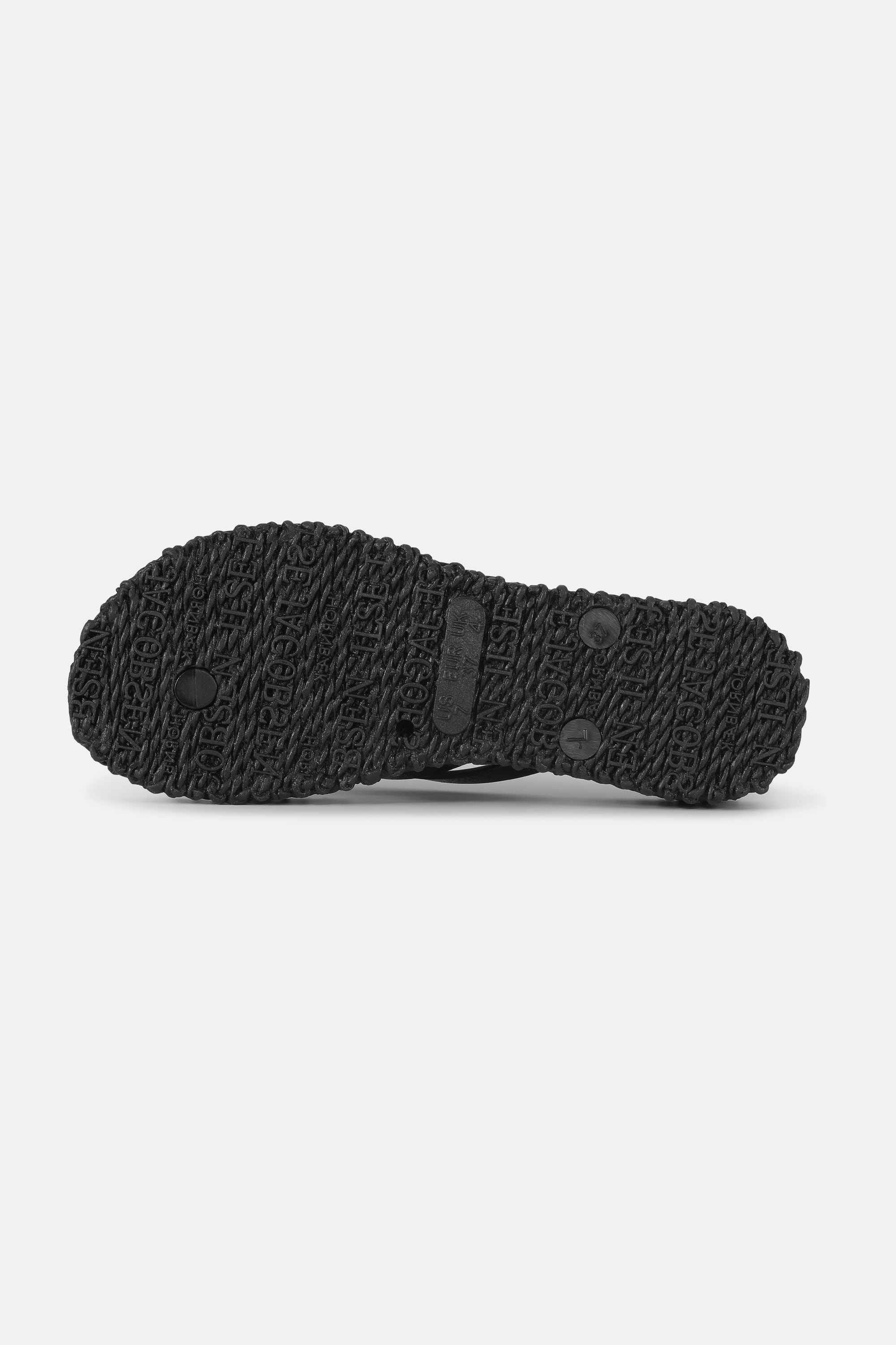 Chanclas con Plataforma Brillantes - Black